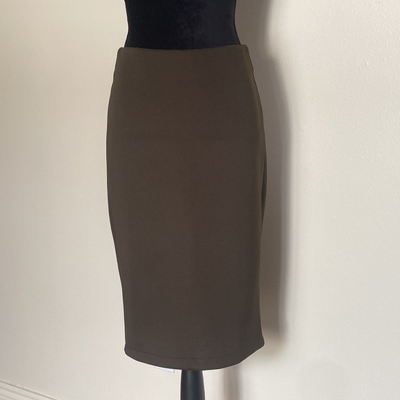Catherine MaLandrino olive Green Bodycon Pencil skirt - Picture 12 of 12